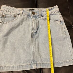 Light Blue Denim Skirt